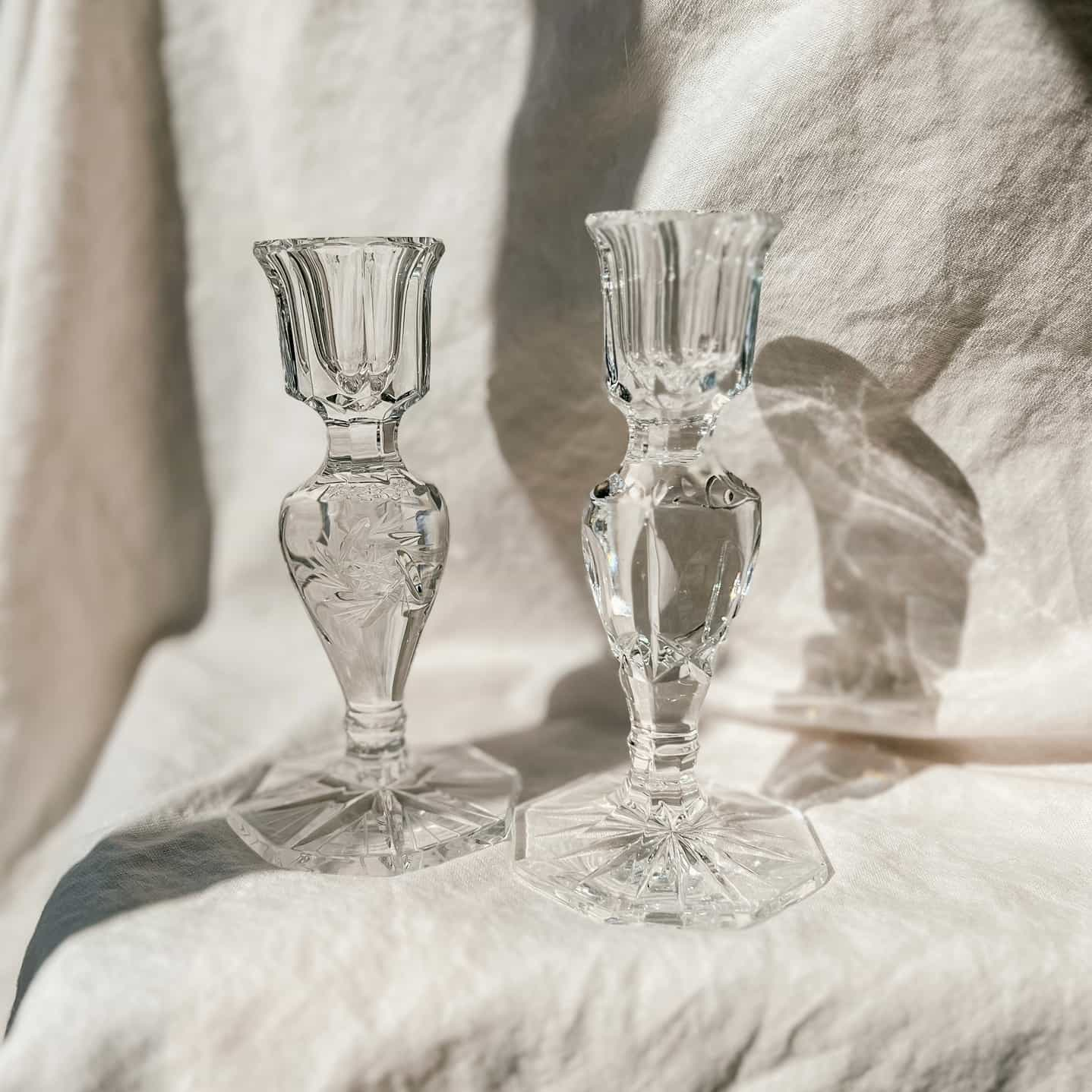 Crystal Candlestick Holders | Bundle