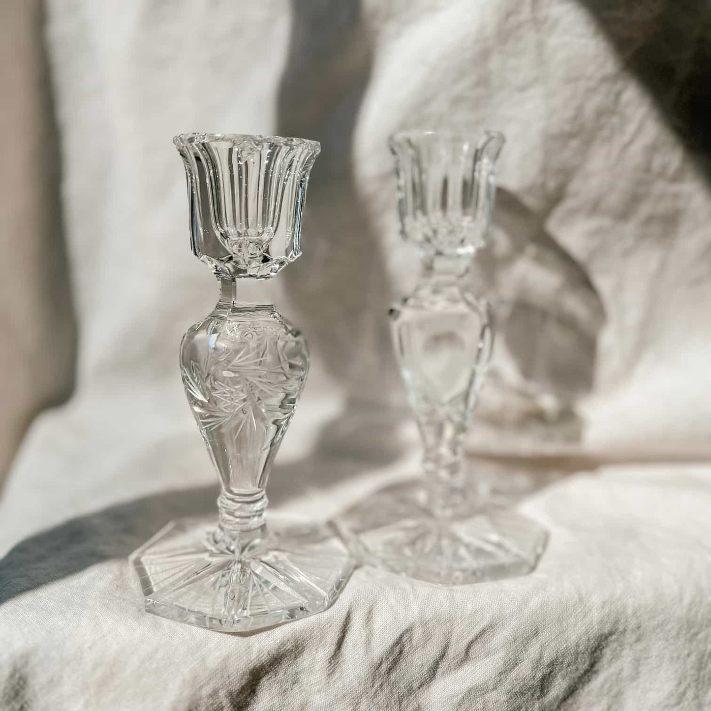 Crystal Candlestick Holders | Bundle